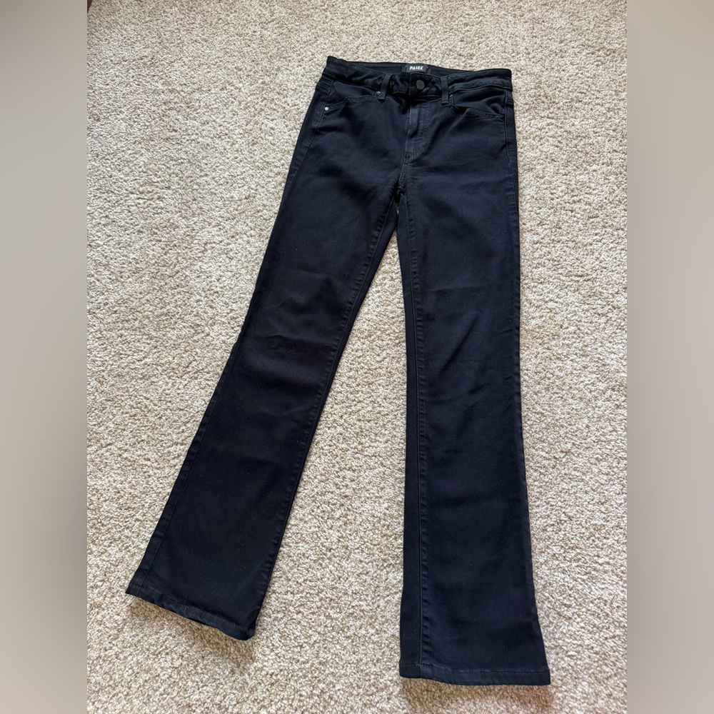 PAIGE Women's Black Boot Cut Jeans - Size 26